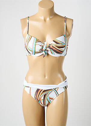 Costum de baie din două piese elasticitate top sutien modelat alb MISS CREEKS femeie