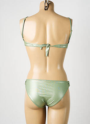 Costum de baie din două piese elasticitate top sutien modelat verde MISS CARAÏBES femeie