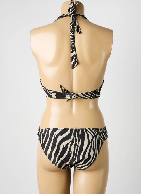 Costum de baie din două piese elasticitate top sutien modelat maro DOLLY & JANE femme