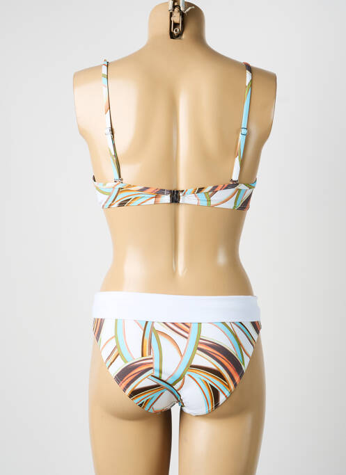 Costum de baie din două piese elasticitate top sutien modelat alb MISS CREEKS femme