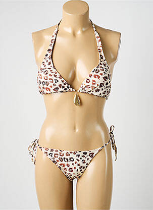 Costum de baie din două piese elasticitate sutien cu susținere înaltă și burete detașabil bej DOLLY & JANE femeie