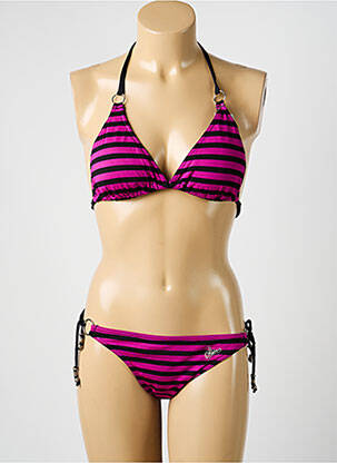 Costum de baie din două piese elasticitate sutien cu susținere înaltă și burete detașabil violet LIVIA femeie
