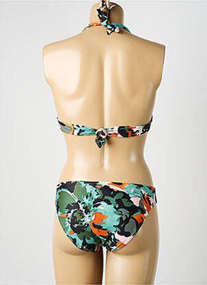 Costum de baie din două piese elasticitate sutien cu susținere înaltă și burete detașabil verde BLUELOBSTER femeie