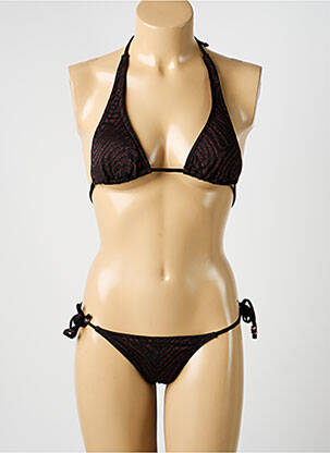 Costum de baie din două piese elasticitate sutien cu susținere înaltă și burete detașabil negru DOLLY & JANE femeie