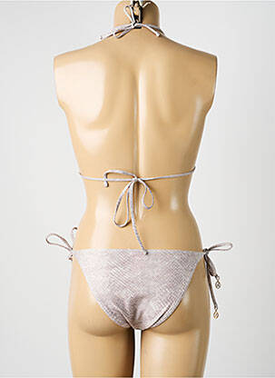 Costum de baie din două piese elasticitate sutien cu susținere înaltă și burete detașabil bej LOLITA ANGELS femeie