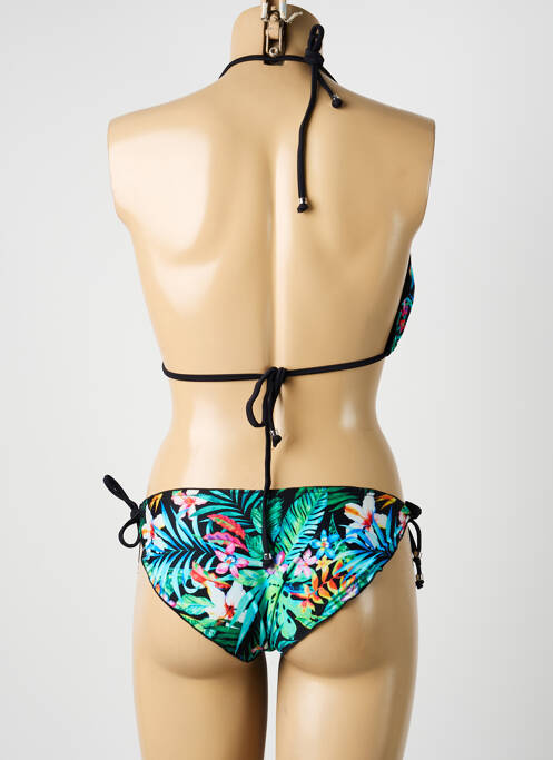 Costum de baie din două piese elasticitate sutien cu susținere înaltă și burete detașabil negru MISS CARAÏBES femme