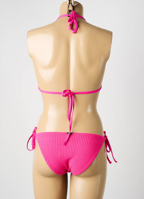 Costum de baie din două piese elasticitate sutien cu susținere înaltă și burete detașabil roz KIWI femme