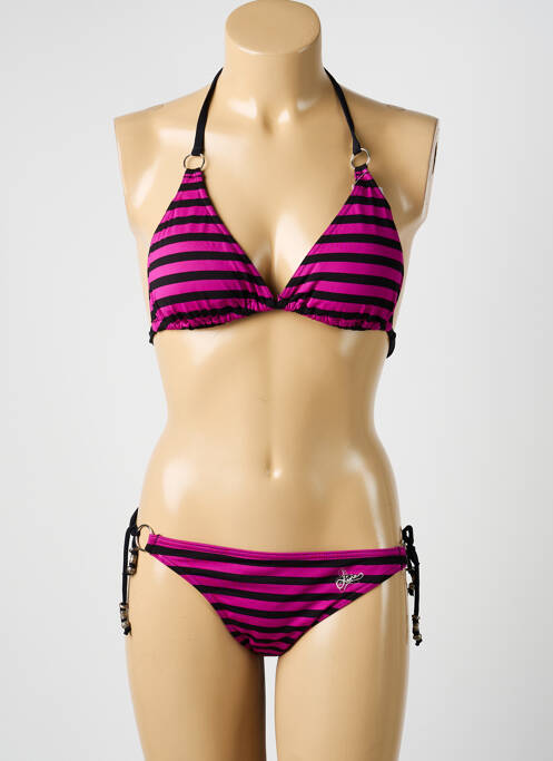 Costum de baie din două piese elasticitate sutien cu susținere înaltă și burete detașabil violet LIVIA femme
