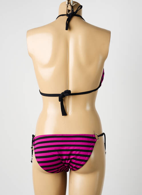 Costum de baie din două piese elasticitate sutien cu susținere înaltă și burete detașabil violet LIVIA femme