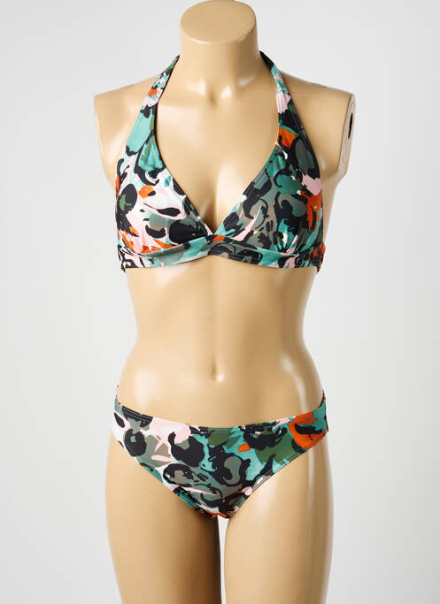 Costum de baie din două piese elasticitate sutien cu susținere înaltă și burete detașabil verde BLUE LOBSTER femme