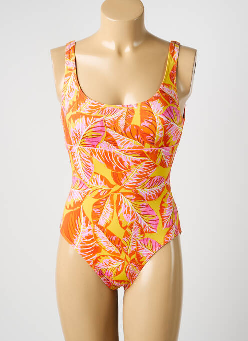 Costum de baie dintr-o singură piesă elasticitate galben KIWI femme