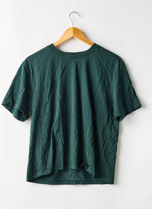 Tricou croială dreaptă mâneci scurte verde ELISE CHALMIN femme