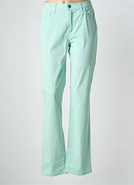 Pantalon drept elasticitate mărime normală verde KANOPE femme