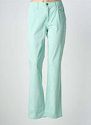 Pantalon drept elasticitate mărime normală verde KANOPE femme
