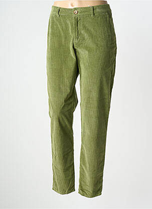 Pantalon drept elasticitate mărime normală verde KANOPE femeie