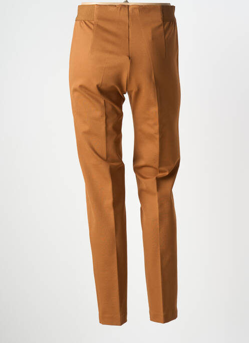 Pantalon slim talie elastică mărime normală maro ANNA SERAVALLI femme