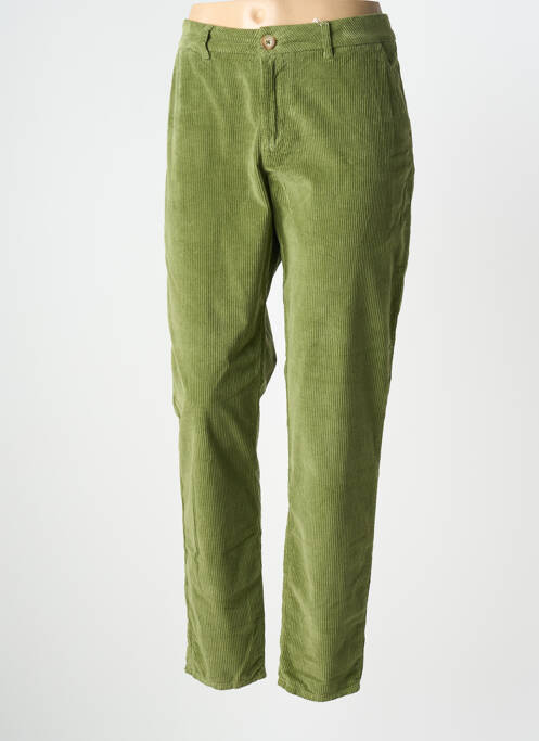 Pantalon drept elasticitate mărime normală verde KANOPE femme