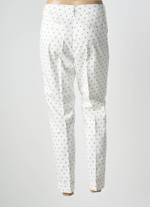 Pantalon chino închidere cu fermoar sub clapetă cu nasturi mărime normală alb MÊME BY GIAB'S femme