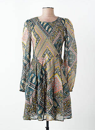 Rochie midi imprimeu floral mâneci lungi verde MOLLY BRACKEN femeie