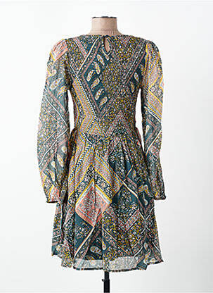 Rochie midi imprimeu floral mâneci lungi verde MOLLY BRACKEN femeie