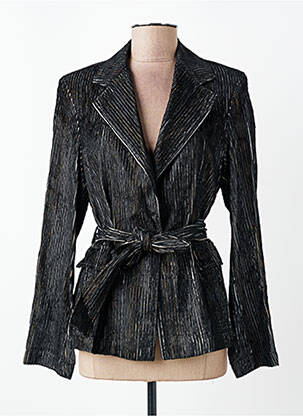 Jachete casual guler tip costum negru DIEGA femeie