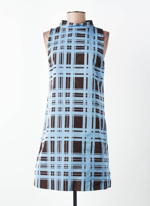 Rochie scurtă fără mâneci fără mâneci albastru NIU femme