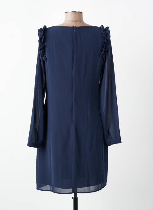 Rochie scurtă închidere cu fermoar la spate mâneci lungi albastru MOLLY BRACKEN femme