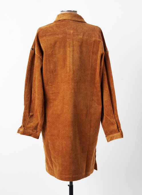 Rochie scurtă mâneci lungi mâneci lungi maro MOLLY BRACKEN femme