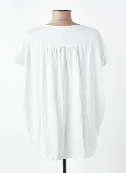 Tricou croială dreaptă mâneci scurte albastru DES PETITS HAUTS femme