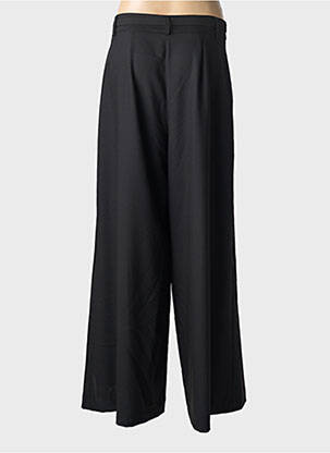 Pantalon larg țesătură poplin mărime normală negru IMPERIAL femeie