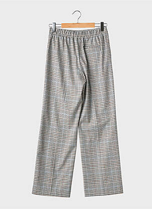 Pantalon larg țesătură poplin mărime normală gri IMPERIAL femeie