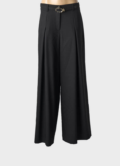 Pantalon larg țesătură poplin mărime normală negru IMPERIAL femme