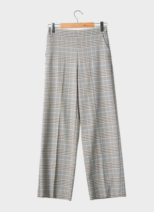 Pantalon larg țesătură poplin mărime normală gri IMPERIAL femme