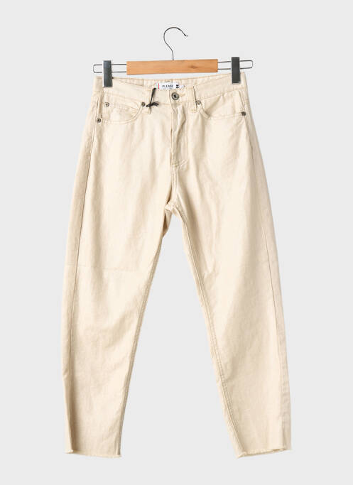 Pantalon 7/8 închidere cu fermoar sub clapetă cu nasturi mărime normală auriu PLEASE femme