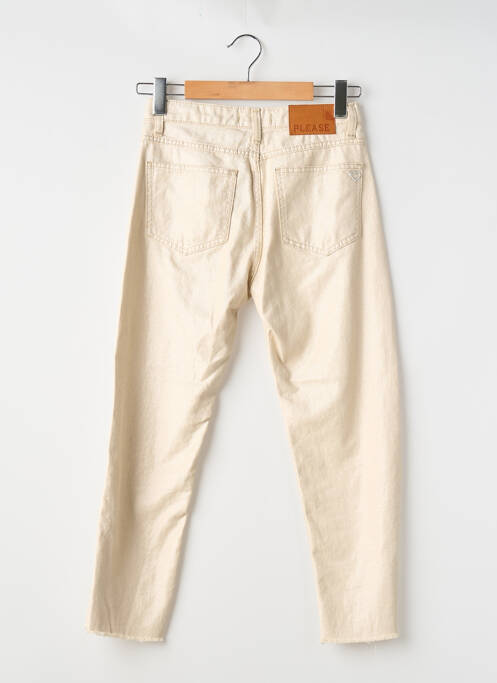 Pantalon 7/8 închidere cu fermoar sub clapetă cu nasturi mărime normală auriu PLEASE femme