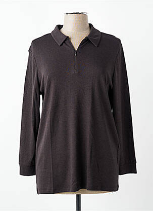 Polo mâneci lungi mâneci lungi maro STREET ONE femme