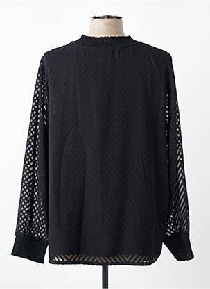 Bluză țesătură poplin mâneci lungi negru STREET ONE femeie