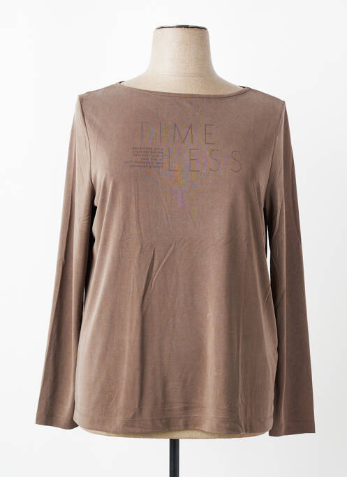 Tricou imprimeu fantezie mâneci lungi maro STREET ONE femme