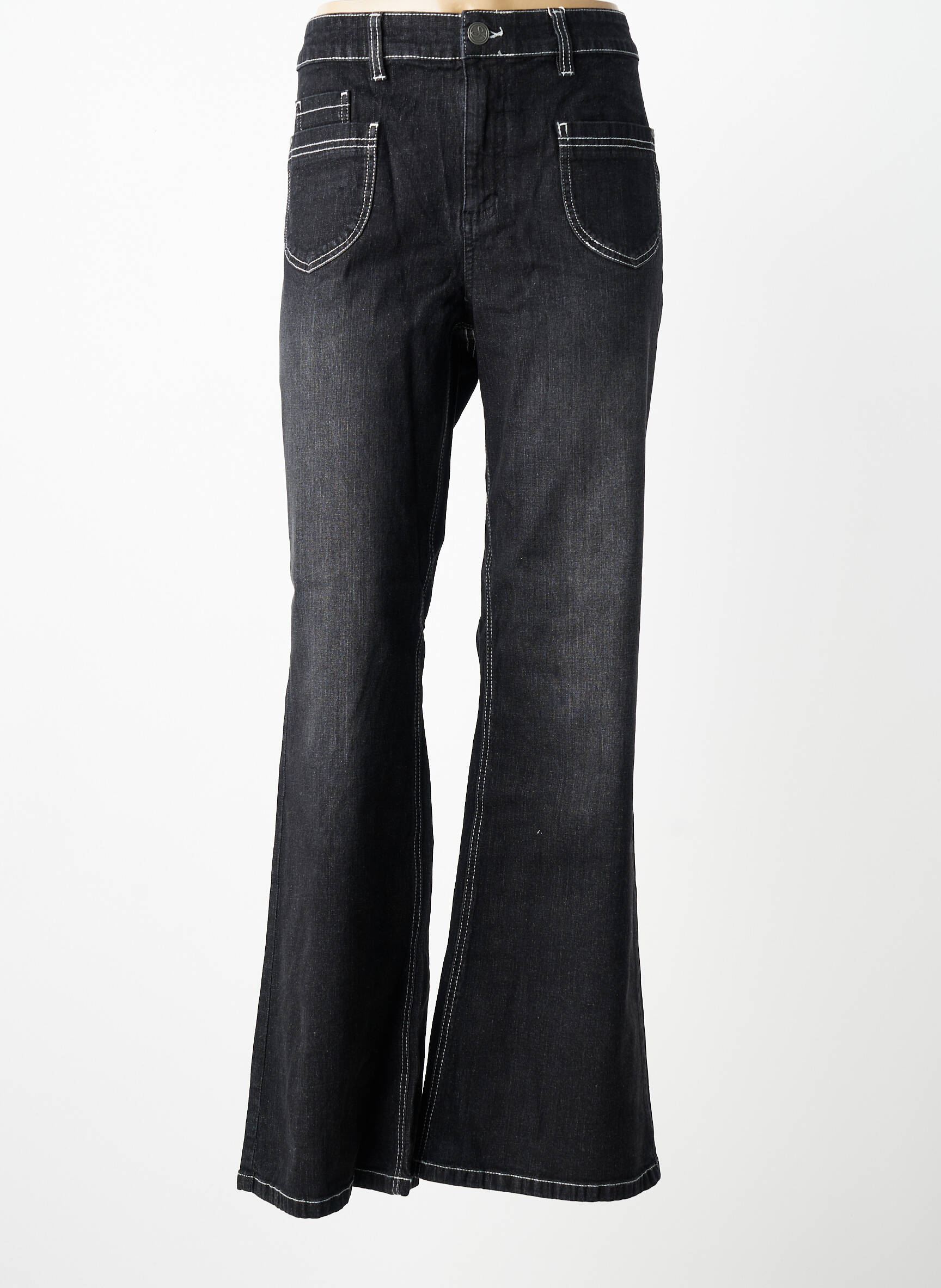 Blugi bootcut mărime normală mărime normală negru SHEEGO femeie