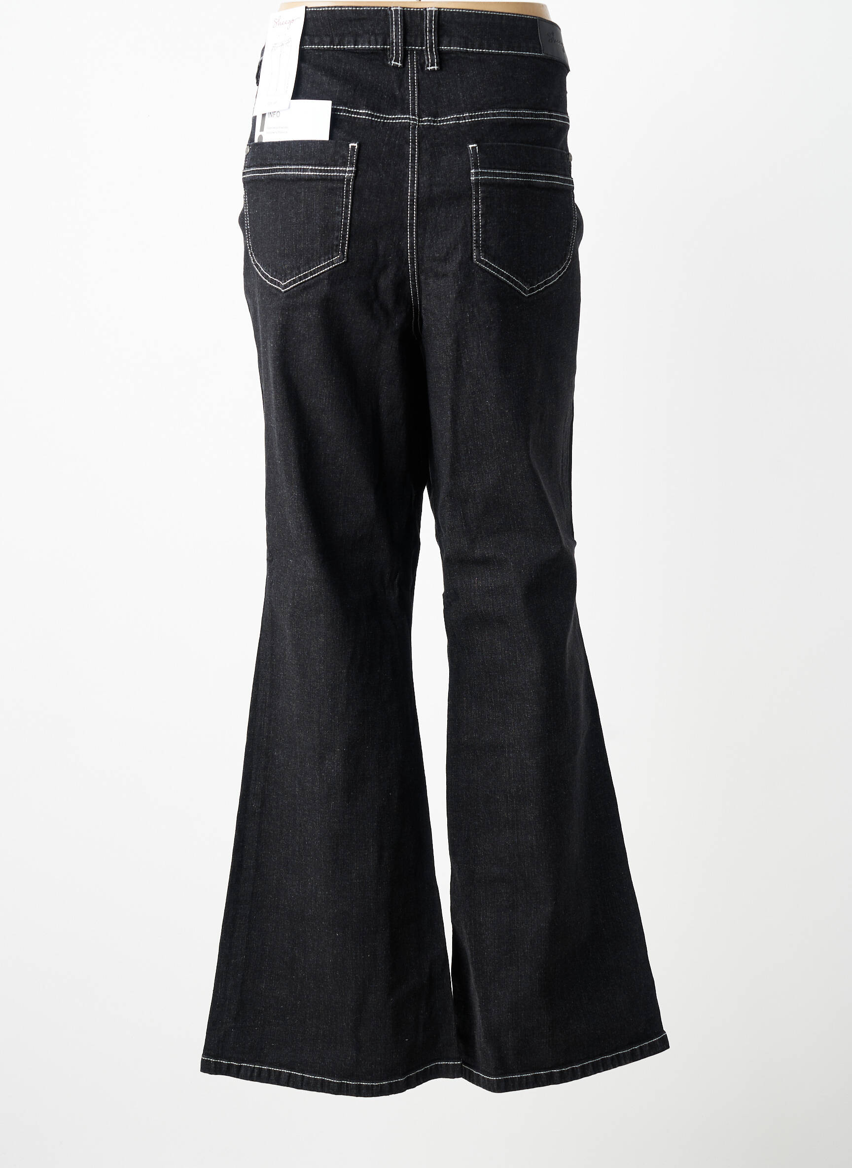 Blugi bootcut mărime normală mărime normală negru SHEEGO femeie
