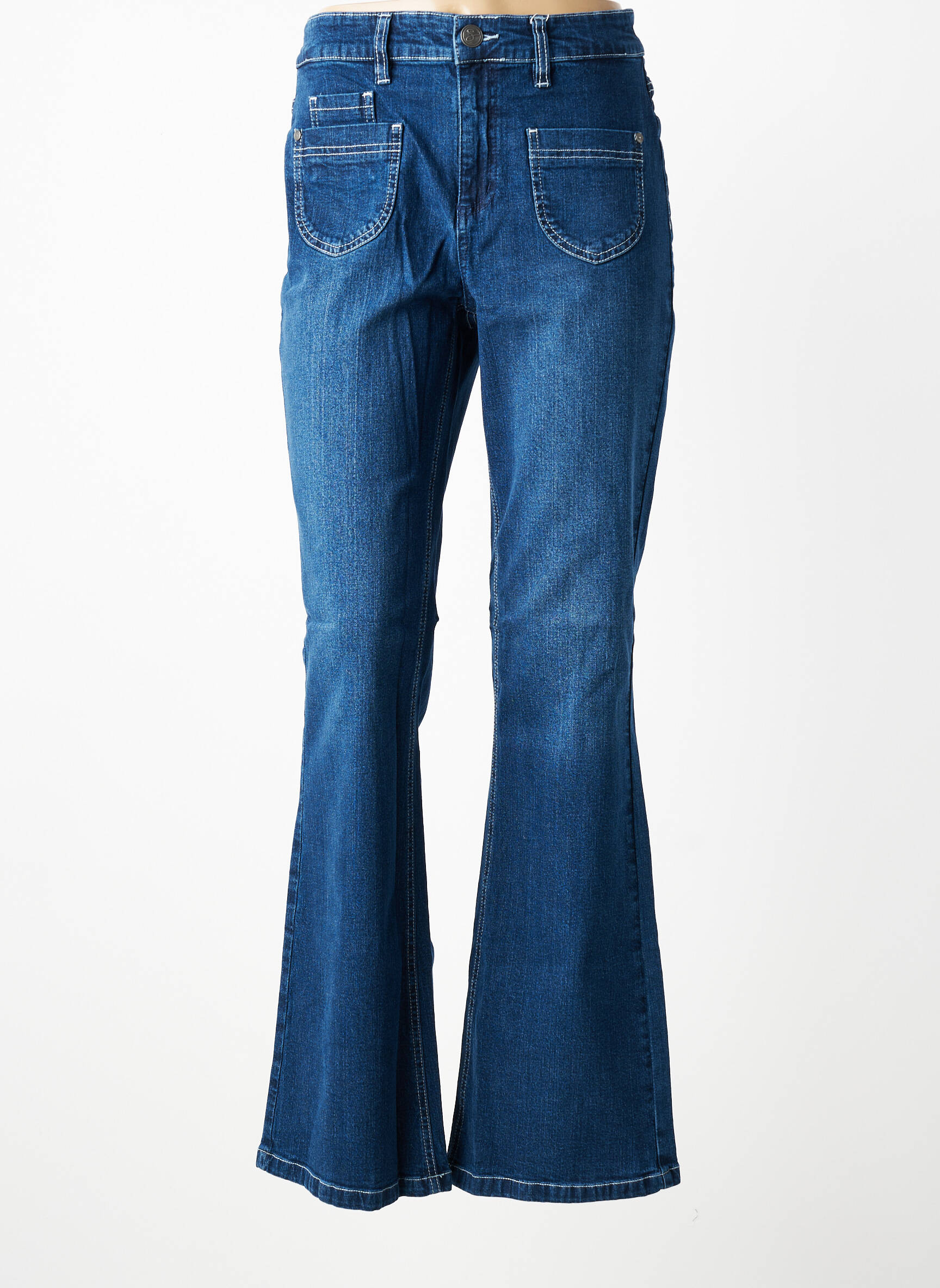 Blugi bootcut mărime normală mărime normală albastru SHEEGO femeie
