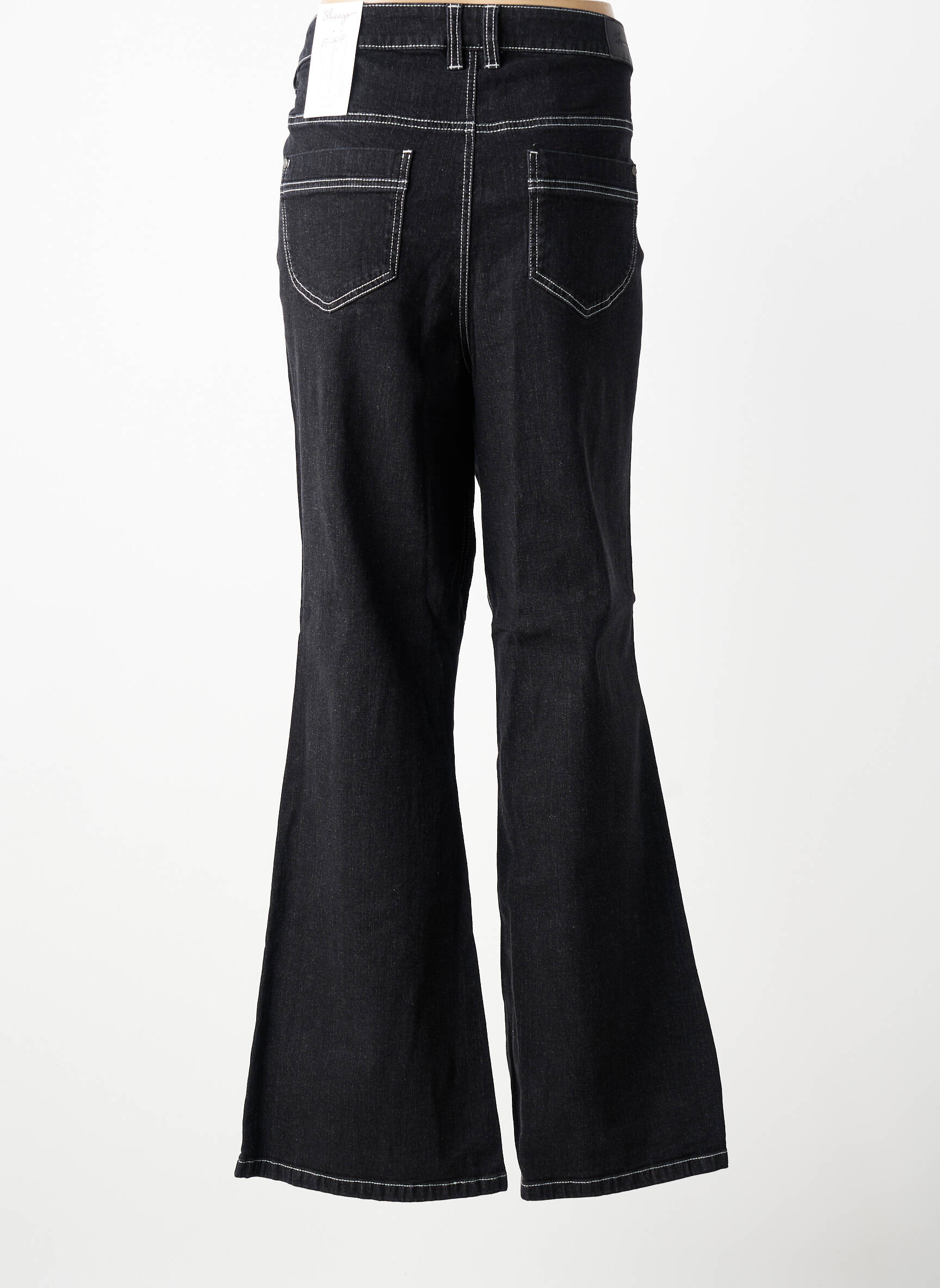 Blugi bootcut mărime normală mărime normală negru SHEEGO femeie