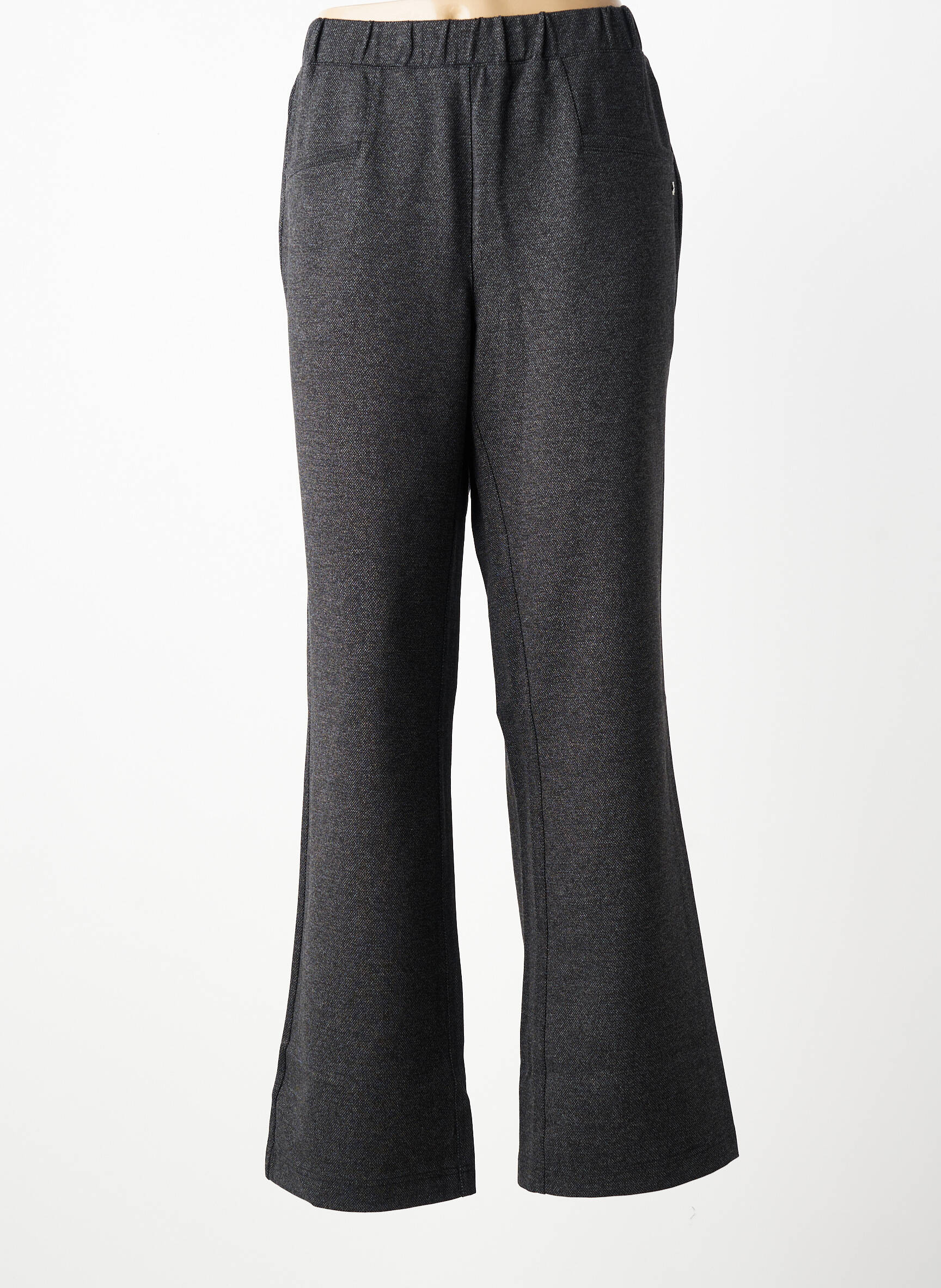 Pantalon drept elasticitate mărime normală gri SHEEGO femeie
