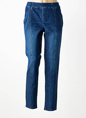 Jegging țesătură brută mărime normală albastru SHEEGO femeie