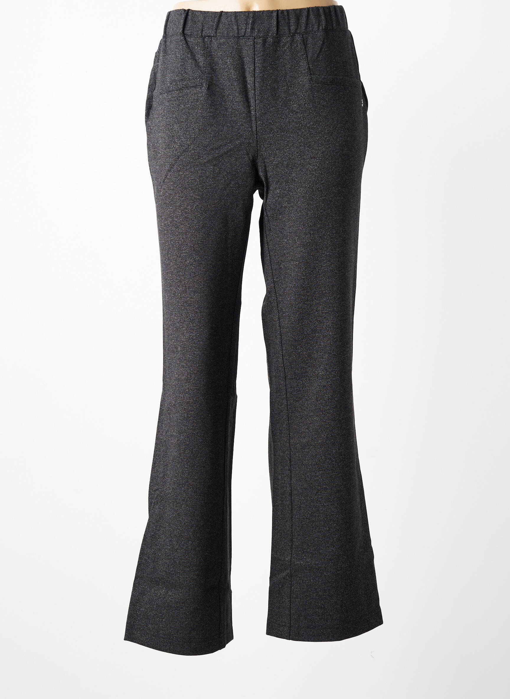 Pantalon drept elasticitate mărime normală gri SHEEGO femeie