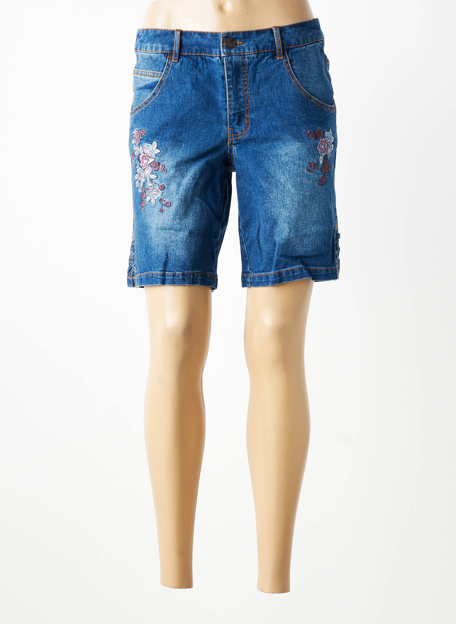 Șort țesătură denim mărime normală albastru SHEEGO femeie