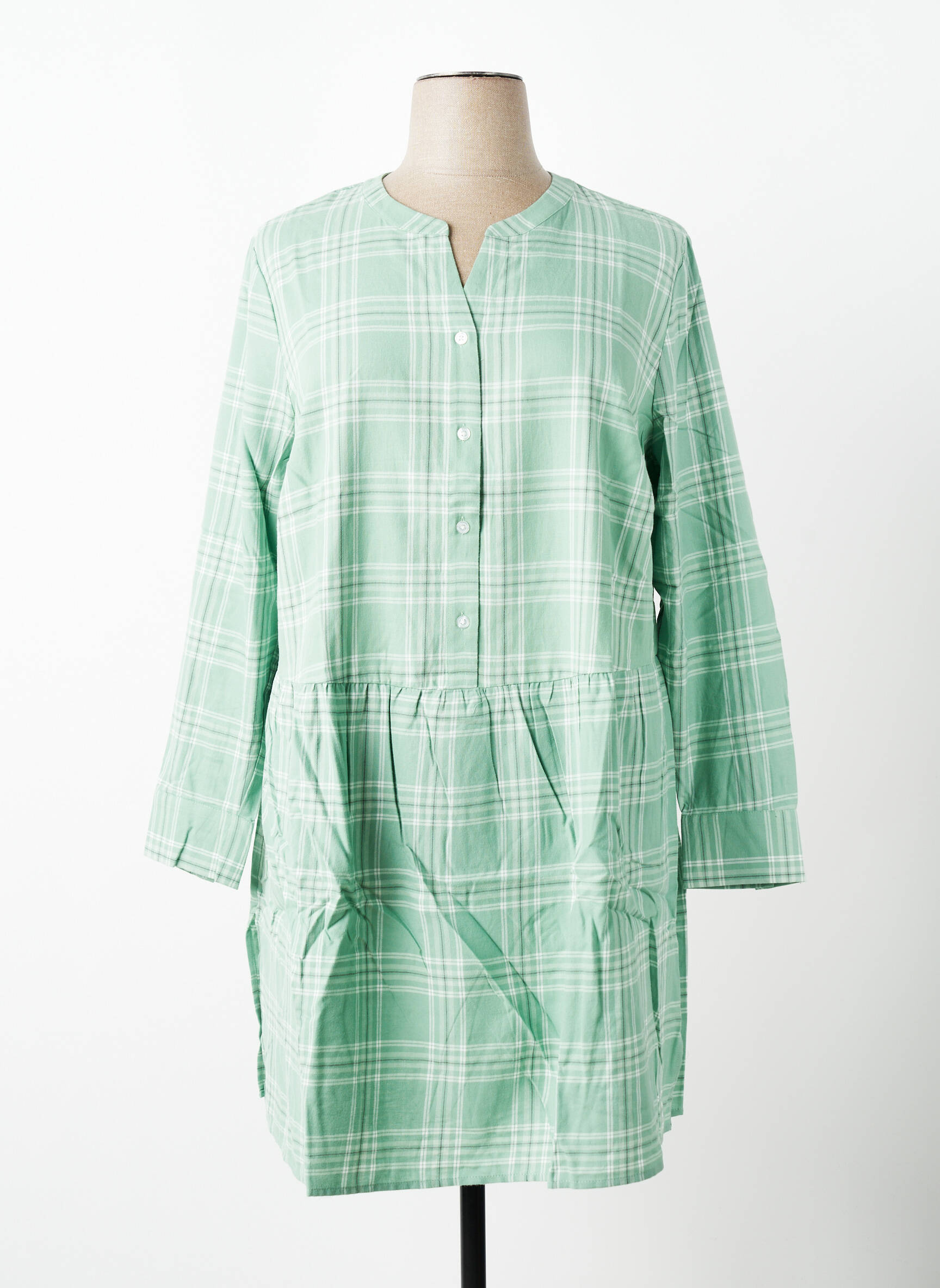 Rochie midi mâneci lungi mâneci lungi verde SHEEGO femeie