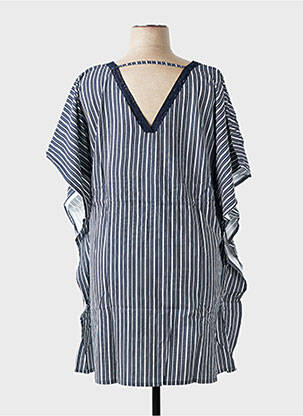 Rochie de plajă mâneci scurte albastru SHEEGO femeie
