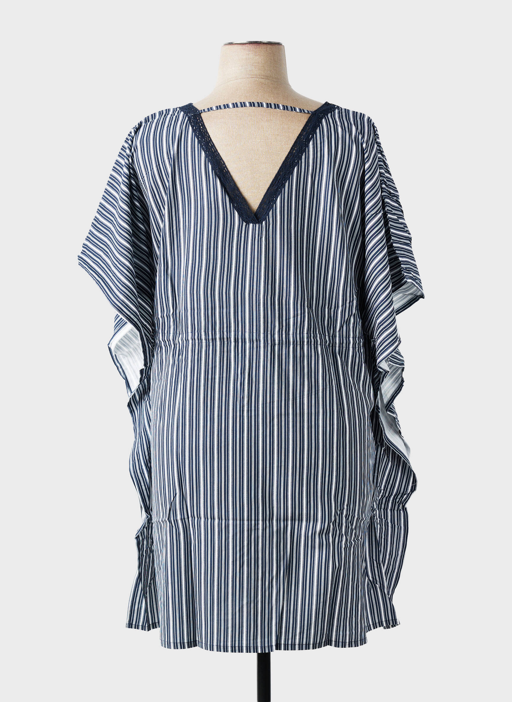 Rochie de plajă mâneci scurte albastru SHEEGO femeie