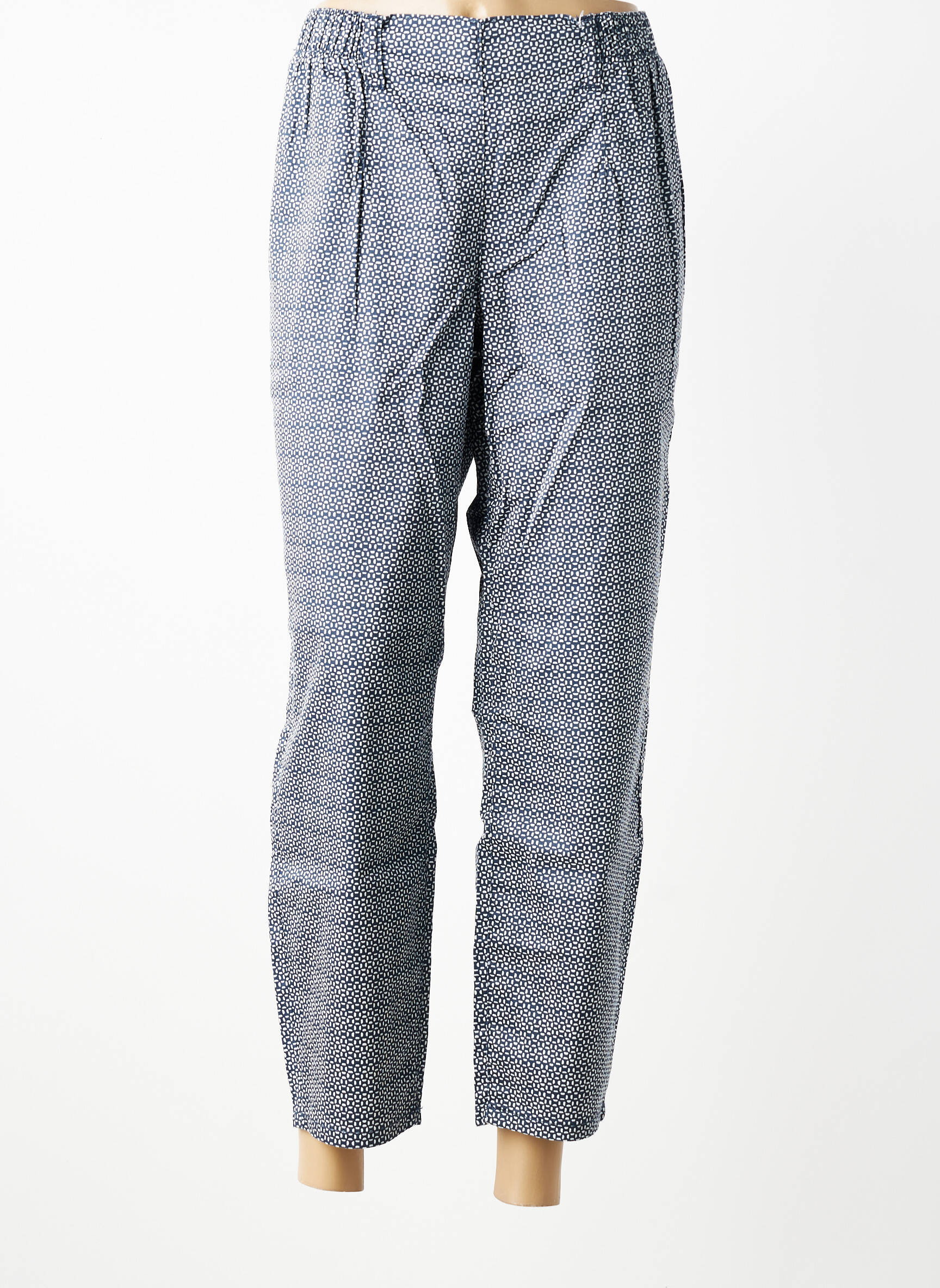 Pantalon drept elasticitate mărime normală albastru SHEEGO femeie